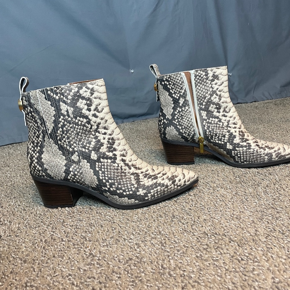Franco Sarto Snakeskin boots